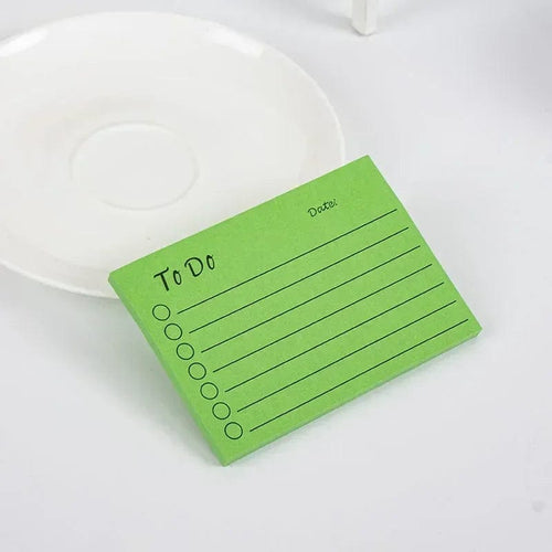 Planet Gates dark green 50sheets Memo Pads Kawaii Solid To Do List Tearable Message Notes Daily Planner Sticky Notes Korean Stationery Writing Pads