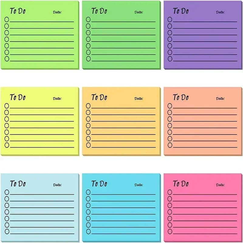 Planet Gates dark green 50sheets Memo Pads Kawaii Solid To Do List Tearable Message Notes Daily Planner Sticky Notes Korean Stationery Writing Pads