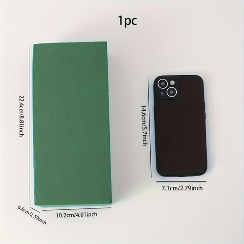 Planet Gates Dark Green / Cuboid-1pc 1pc/3pcs/6pcs, High-density Dry Flower Mud, Wet Flower Mud Bouquet Flower Arrangement Material, Flower Basket Flower Shop Fresh Flowers Simulation Flower Flower Mud