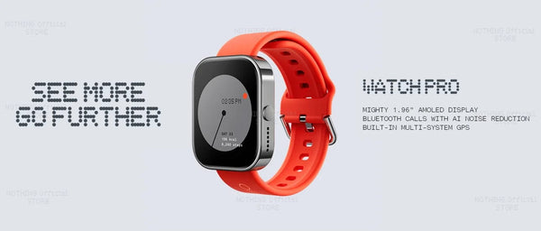 Planet Gates Dark Grey Global Version CMF by Nothing Watch Pro 1.96" AMOLED Bluetooth 5.3 BT Calls with AI Noise Reduction GPS Smartwatch CMF watch Pro