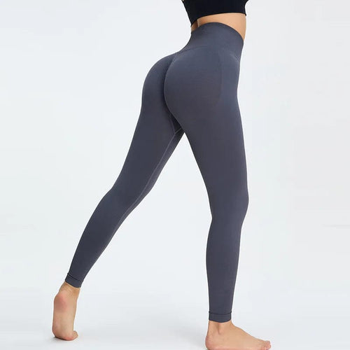 Planet Gates dark grey / L High Waist  Push Up Seamless Sport Legging  Women Yoga Pants Super Stretchy Gym Workout  Tights Sport Leggings Running Pants