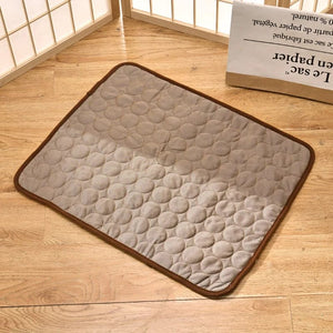 Planet Gates Dark grey / M 62x50 cm Dog Cooling Mat Summer Pad Pet Mat Bed for Dogs Cat Blanket Sofa Breathable Summer Washable Pet Supplies Accessories