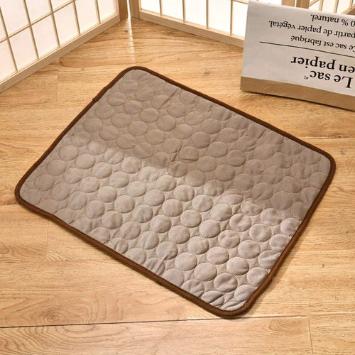 Planet Gates Dark grey / M 62x50 cm Dog Cooling Mat Summer Pad Pet Mat Bed for Dogs Cat Blanket Sofa Breathable Summer Washable Pet Supplies Accessories