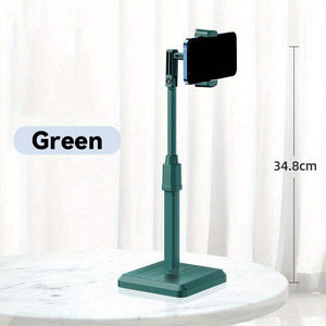 Planet Gates Dark Night Green Mobile Phone Holder, 360 Degree Adjustable Angle And Height Desktop Phone Stand, Lazy Phone Holder, Thick And Friendly Phone Live Stand, Compatible With All Phones