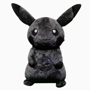 Planet Gates Dark Pikachu / 30CM Pokemon X Fragment 30CM Anime Character Dark Pikachu Doll Kawaii Pop Doll Black Pikachu Pillow Birthday Gift Female