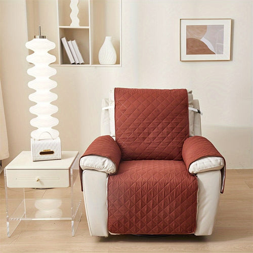 Planet Gates Dark Red / Recliner 55*200CM/21.7*78.8IN 1pc Waterproof Recliner Cover Sofa Slipcover Washable Recliner Chair Cover Recliner Slipcover For Living Room Non-Slip Furniture Protector For Pets Dogs Cats Living Room Home Decor