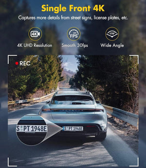 Planet Gates Dash Cam 4K Camera for Car Dashcam GPS WiFi 24h Parking Monitor Night Vision Dvr Front and Rear Video Registrator