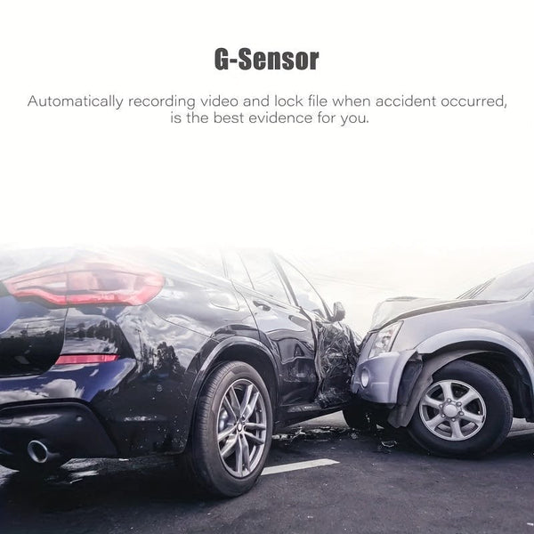 Planet Gates Dash Cam For Cars, Front And Inside, 1080P Dual Camera With IR Night Vision, Loop Recording, Car DVR Black- Box With 5.08 Cm IPS Screen