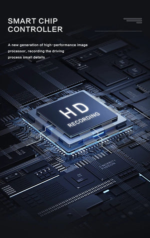 Planet Gates Dash Cam W/ IR Night Vision Loop Recording & 2" IPS Screen 1080P 3 Camera ， DVR recorder, video recorder, Vehicle DVR