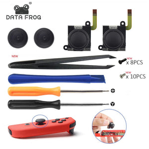 Planet Gates DATA FROG 3D Analog Joystick Thumb Stick Compatible Nintendo Switch Joy Pad Replacement Repair Kit Tool for Switch Lite