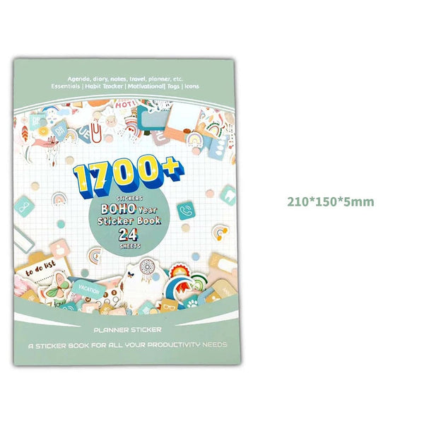 Planet Gates Day/Week/Month Planner Sticker Book DIY Scrapbooking Diary Handbook Decorative Material Stickers Stationery