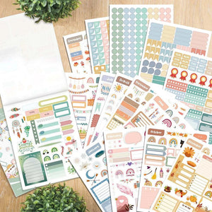 Planet Gates Day/Week/Month Planner Sticker Book DIY Scrapbooking Diary Handbook Decorative Material Stickers Stationery
