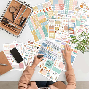 Planet Gates Day/Week/Month Planner Sticker Book DIY Scrapbooking Diary Handbook Decorative Material Stickers Stationery