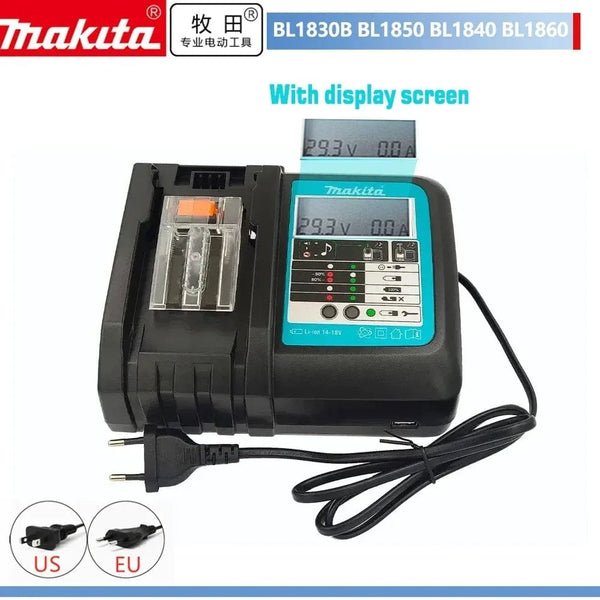 Planet Gates DC18RC LED 100% Original Makita Rechargeable Power Tool Battery, Replaceable LED Lithium-ion, 6.0 Ah 18V LXT BL1860B BL1860BL1850 BL1830