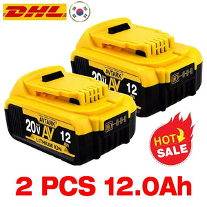 Planet Gates DCB200 20V Battery Compatible with dewalt power Tools 18V 12Ah rechargeable electric tool Lithium batteries 20V 18Volt 18v 12Ah