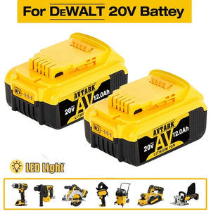 Planet Gates DCB200 20V Battery Compatible with dewalt power Tools 18V 12Ah rechargeable electric tool Lithium batteries 20V 18Volt 18v 12Ah