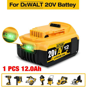 Planet Gates DCB200 20V Battery Compatible with dewalt power Tools 18V 12Ah rechargeable electric tool Lithium batteries 20V 18Volt 18v 12Ah
