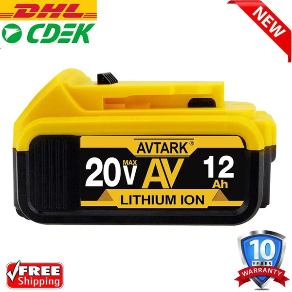 Planet Gates DCB200 20V Battery Compatible with dewalt power Tools 18V 12Ah rechargeable electric tool Lithium batteries 20V 18Volt 18v 12Ah