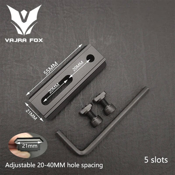 Planet Gates DE 3 piece set 8 / CHINA Adjustable Hole Spacing Rails 21mm Rail Total Length 135mm 105MM 75mm 55MM Rail  Dual System Mlok Keymod Hunting Accessories