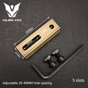 Planet Gates DE 3 piece set 8 / CHINA Adjustable Hole Spacing Rails 21mm Rail Total Length 135mm 105MM 75mm 55MM Rail  Dual System Mlok Keymod Hunting Accessories