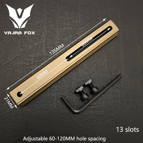 Planet Gates DE 3 piece set 8 / CHINA Adjustable Hole Spacing Rails 21mm Rail Total Length 135mm 105MM 75mm 55MM Rail  Dual System Mlok Keymod Hunting Accessories