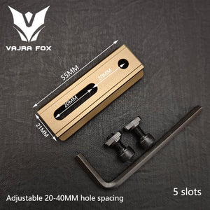 Planet Gates DE 3 piece set 8 / CHINA Adjustable Hole Spacing Rails 21mm Rail Total Length 135mm 105MM 75mm 55MM Rail  Dual System Mlok Keymod Hunting Accessories