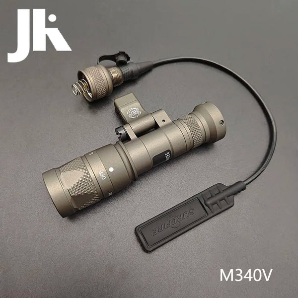 Planet Gates DE M340V strobe / CHINA Sotac Surefir Airsoft M600 M300 M640DF M640V M340V M340C Tactical Flashlight M640 M340 Weapon Scout Light 20MM Picatinny Rail