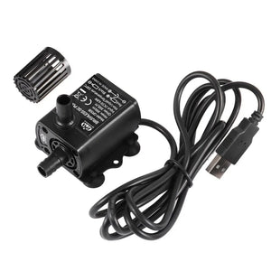 Planet Gates Decdeal Ultra-quiet Mini Brushless DC/USB Water Pump 5/12V 5-10W 250-400L/H Lift 300cm Submersible Fountain Aquarium Circulating