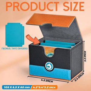 Planet Gates Deck Card Case Game PTCG 100+ Card Deck Case Storage Box MTG Board Toy Game Collection Cards Organiser  Card Deck Box Gift