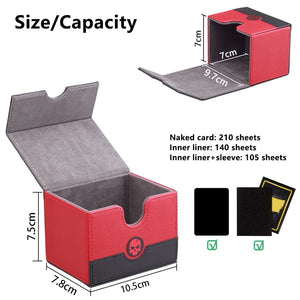 Planet Gates Deck Card Case Game PTCG 100+ Card Deck Case Storage Box MTG Board Toy Game Collection Cards Organiser  Card Deck Box Gift