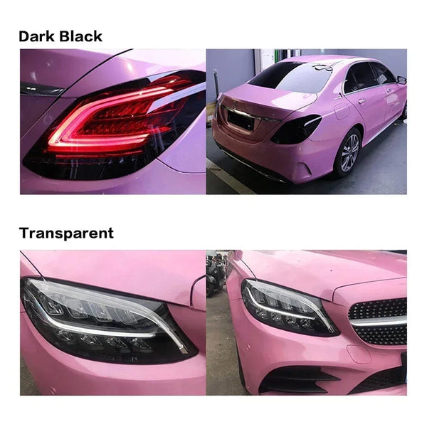 Planet Gates Deep Black / 30X200cm 30*200cm Car Headlight Tint Fog Light Taillight Smoke Black Tint Vinyl Film Waterproof Film for Headlights Car Body Film