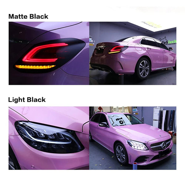 Planet Gates Deep Black / 30X200cm 30*200cm Car Headlight Tint Fog Light Taillight Smoke Black Tint Vinyl Film Waterproof Film for Headlights Car Body Film