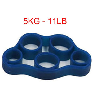 Planet Gates Deep Blue Hand Gripper Silicone Finger Expander Exercise Hand Grip Wrist Strength Trainer Finger Exerciser Resistance Bands Fitness