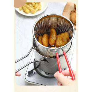 Planet Gates Deep Fry Delicious Meals With This Japanese Tempura Frying Pot - Perfect For French Fries, Chicken & More!