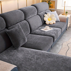 Planet Gates Deep Gray / Single Seat 1pc Thickened Sofa Slipcover Furniture Protector For Bedroom Office Living Room Home Decor Couch Cover