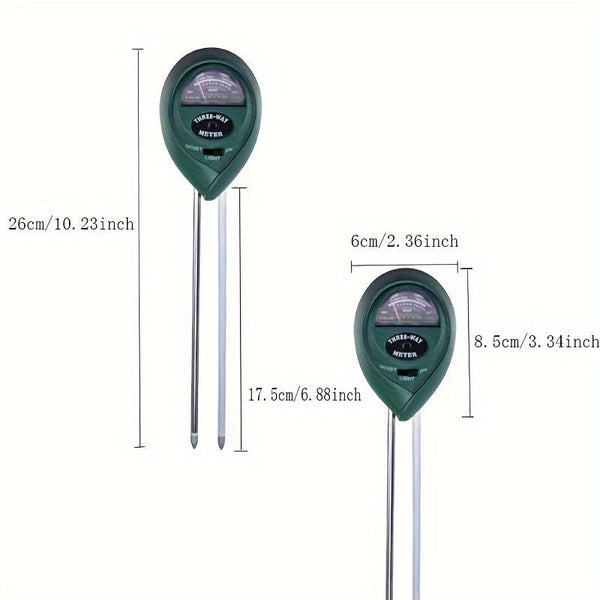 Planet Gates Deep Green Soil Moisture Meter Household Plant Soil Moisture Monitor For Indoor And Outdoor, Garden, Farm, Lawn Plant Care, No Battery Required