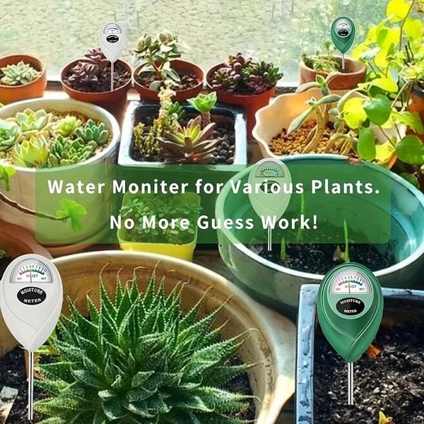Planet Gates Deep Green Soil Moisture Meter Household Plant Soil Moisture Monitor For Indoor And Outdoor, Garden, Farm, Lawn Plant Care, No Battery Required