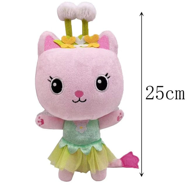 Planet Gates DeepPink Animals Plush Gabby Dollhouse Lovely Plush Gaby Toy Plush House Cat Doll Cartoon Stuffed Animals Mermaid Cat Plushie Dolls Kids