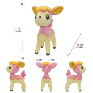 Planet Gates Deerling Pokemon Plush Tepig Victini Snivy Emolga Scorbunny Yamper Raboot Alolan Marowak Sleeping Vaporeon Smoliv Lechonk Stuffed Toys