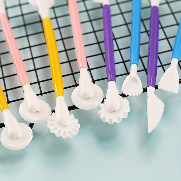 Planet Gates Default 4pcs Fondant Modeling Tools Set Gum Paste For Cake Decorating, Cake Sculpting Tools Set