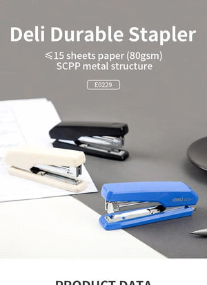 Planet Gates DELI Office Stapler No. 10 Stapling Machine Paper Binding Tools Staples Stationery Office Supplies
