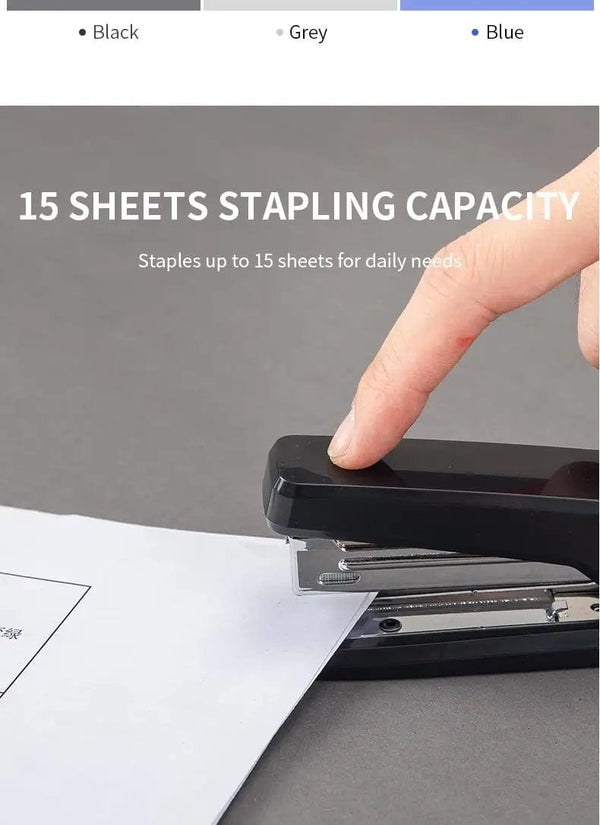 Planet Gates DELI Office Stapler No. 10 Stapling Machine Paper Binding Tools Staples Stationery Office Supplies