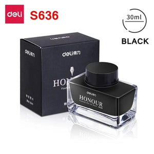 Planet Gates Deli S636 S635 Fountain Pen Ink 30ml 50ml Bottle Black Blue Pen Ink BlackBlue Red Ink Darkblue Ink Wholesale Ink Bottle