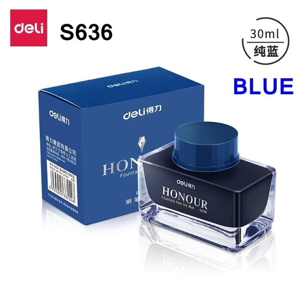 Planet Gates Deli S636 S635 Fountain Pen Ink 30ml 50ml Bottle Black Blue Pen Ink BlackBlue Red Ink Darkblue Ink Wholesale Ink Bottle