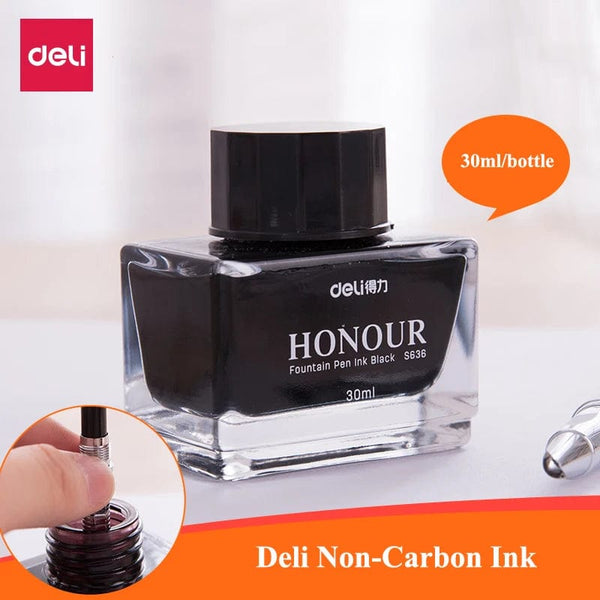 Planet Gates Deli S636 S635 Fountain Pen Ink 30ml 50ml Bottle Black Blue Pen Ink BlackBlue Red Ink Darkblue Ink Wholesale Ink Bottle