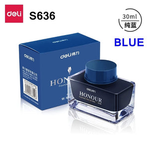 Planet Gates Deli S636 S635 Fountain Pen Ink 30ml 50ml Bottle Black Blue Pen Ink BlackBlue Red Ink Darkblue Ink Wholesale Ink Bottle