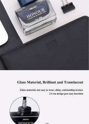 Planet Gates Deli S636 S635 Fountain Pen Ink 30ml 50ml Bottle Black Blue Pen Ink BlackBlue Red Ink Darkblue Ink Wholesale Ink Bottle