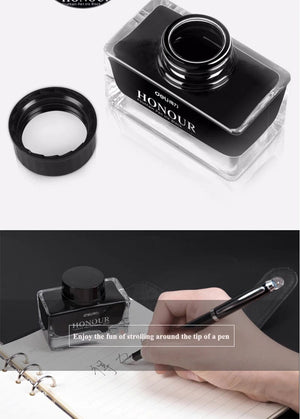 Planet Gates Deli S636 S635 Fountain Pen Ink 30ml 50ml Bottle Black Blue Pen Ink BlackBlue Red Ink Darkblue Ink Wholesale Ink Bottle