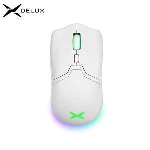Planet Gates Delux M800 PAW3395 Wireless Gaming Mouse RGB light 26000DPI Wired Programmable Ergonomic Rechargeable Mice for PC Laptop Gamer