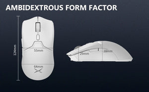 Planet Gates Delux M800 PAW3395 Wireless Gaming Mouse RGB light 26000DPI Wired Programmable Ergonomic Rechargeable Mice for PC Laptop Gamer